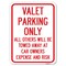 Signmission Valet Parking All Others Towed Heavy-Gauge Aluminum Rust Proof Parking Sign, 18" x 24", A-1824-22757 A-1824-22757 - alternate 1